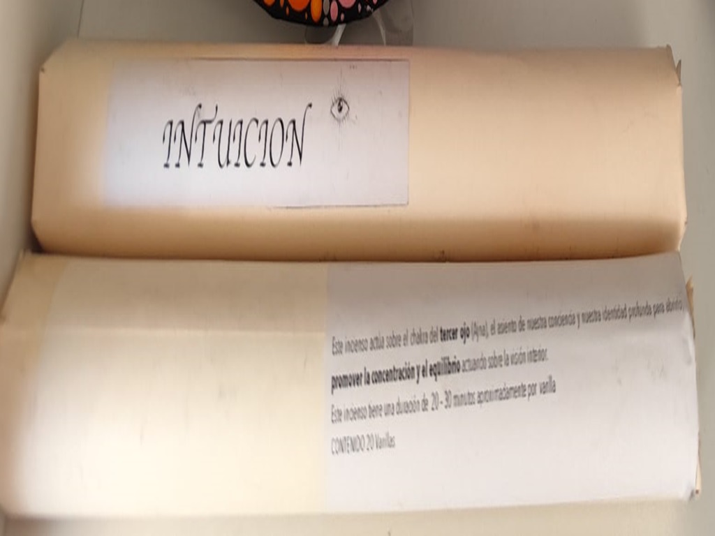 incienso de varilla intuicion