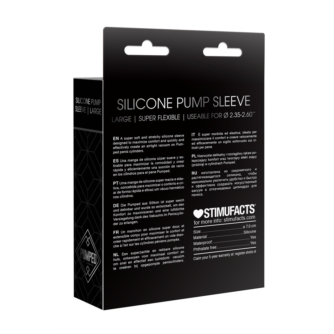 FUNDA DE REEMPLAZO SILICONE PUMP LARGE PUMPED - Imagen 3