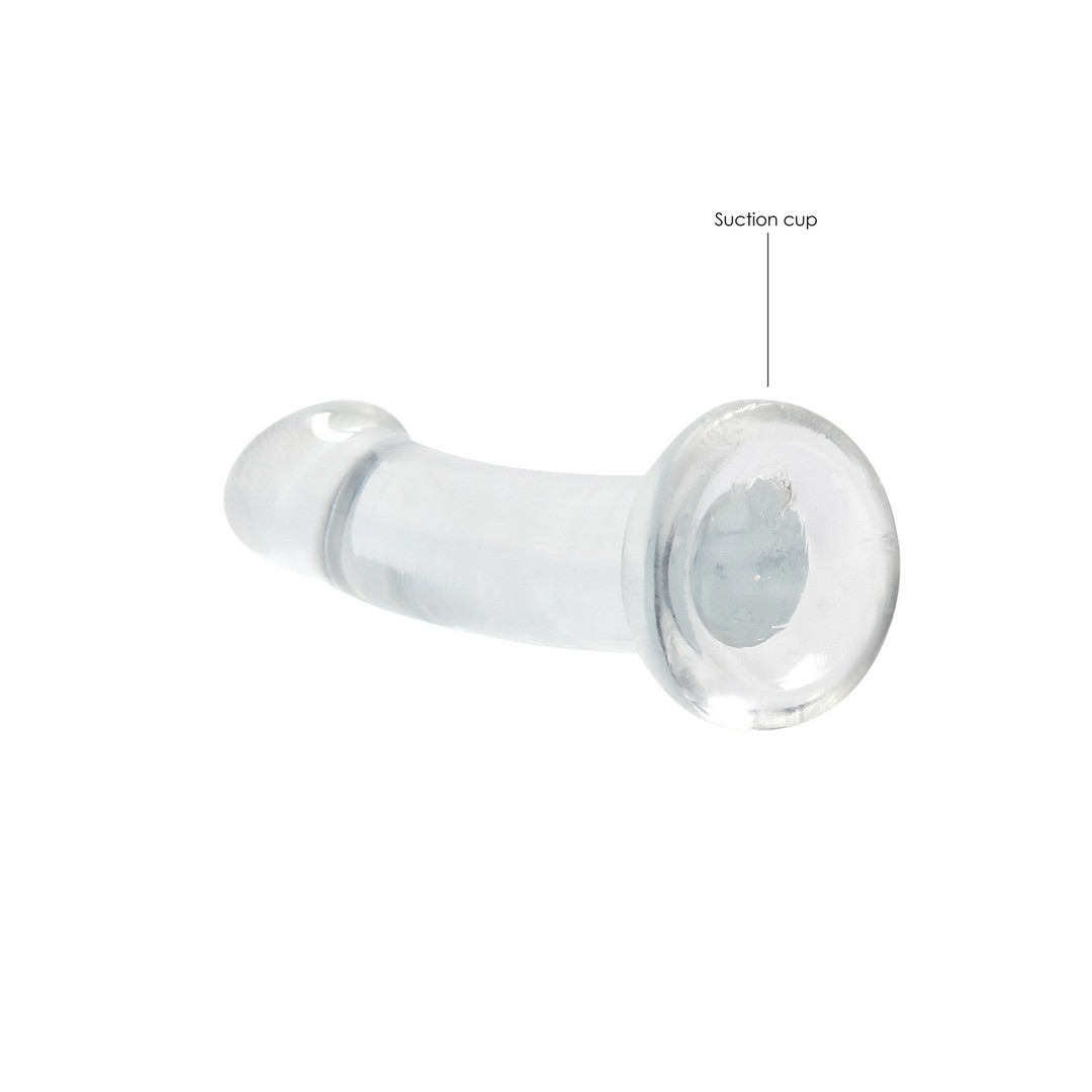 DILDO NON-REALISTIC CRYSTAL CLEAR 7 /17 CM TRANSPARENTE REALROCK - Imagen 4