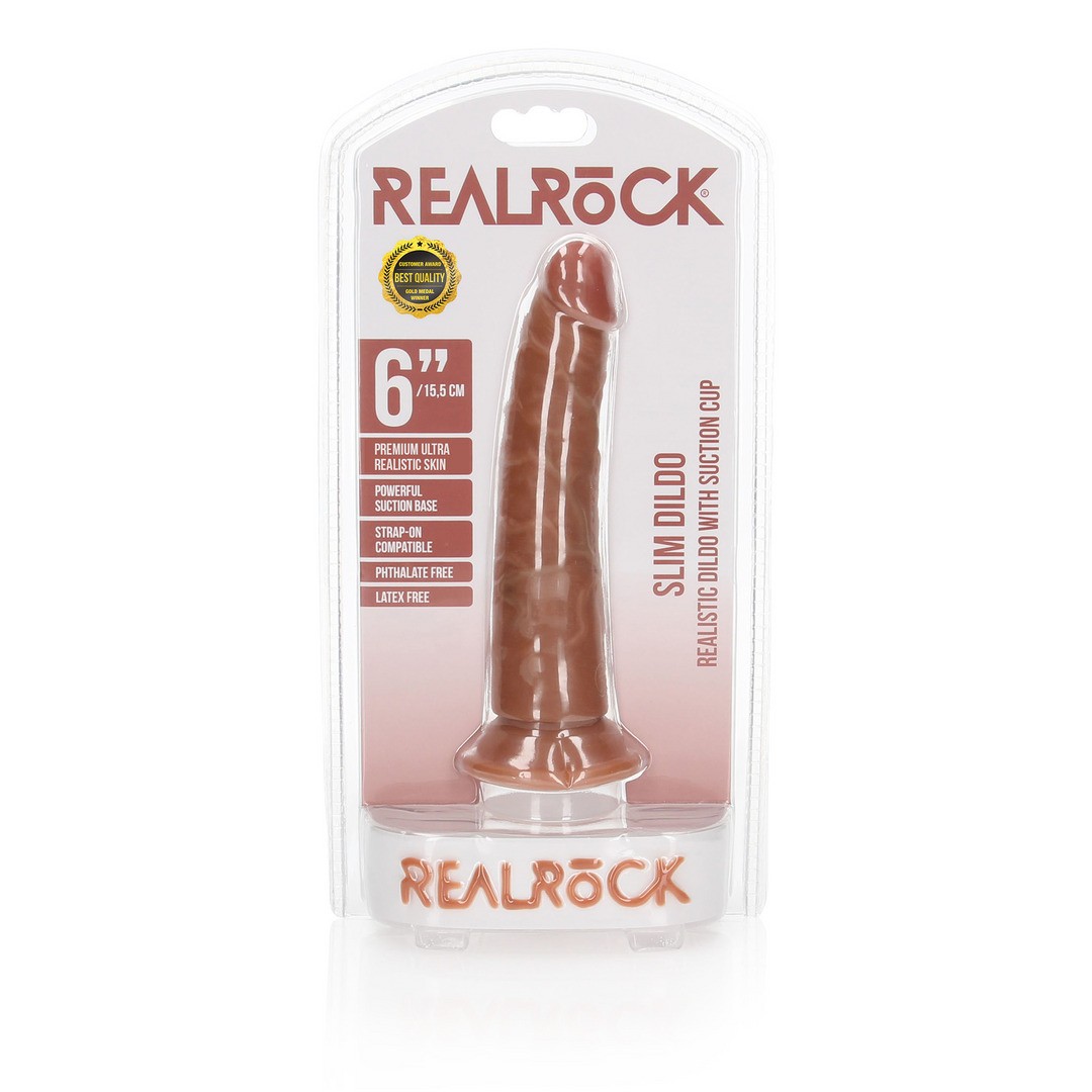 DILDO SLIM REALISTIC 6 /15.5 CM REALROCK