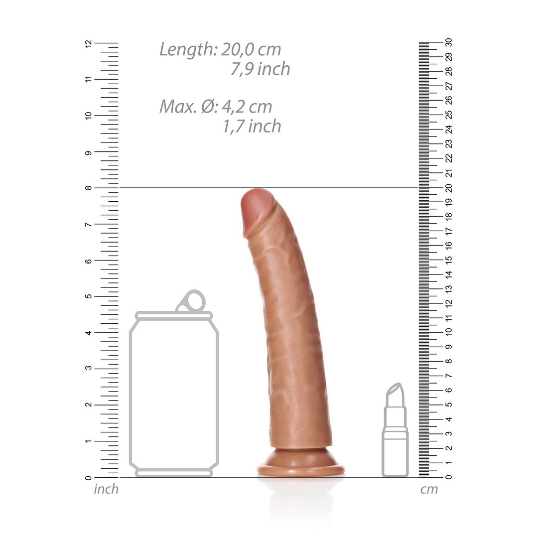 DILDO SLIM REALISTIC 7 /18 CM REALROCK - Imagen 6