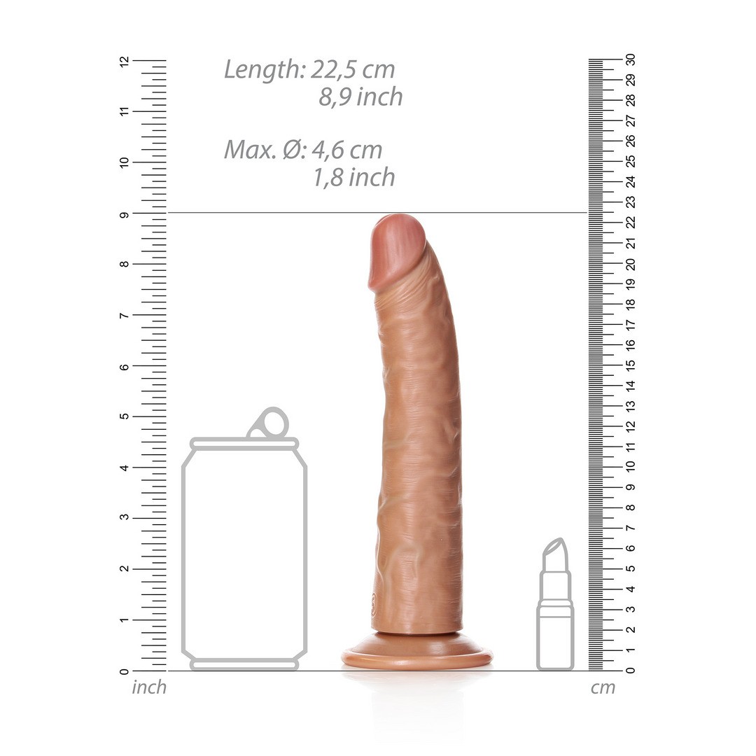 DILDO SLIM REALISTIC 8 /20.5 CM REALROCK - Imagen 6