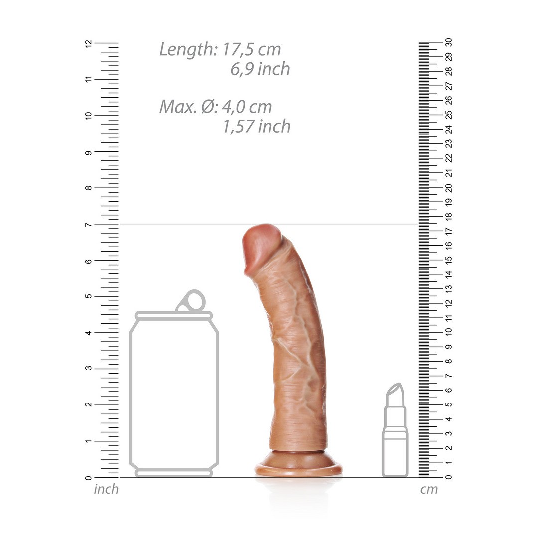 DILDO CURVED REALISTIC 6 /15.5 CM REALROCK - Imagen 6