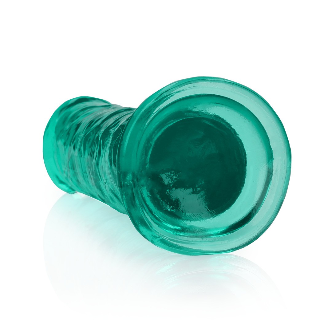 DILDO STRAIGHT REALISTIC CRYSTAL CLEAR 7 /18 CM VERDE REALROCK - Imagen 5