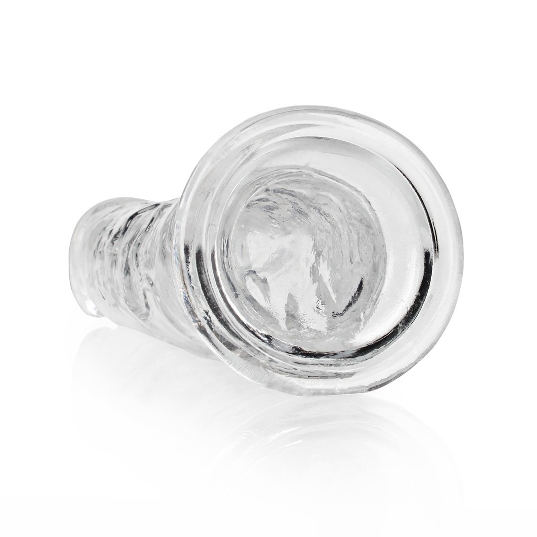 DILDO STRAIGHT REALISTIC CRYSTAL CLEAR 9 /23 CM TRANSPARENTE REALROCK - Imagen 5