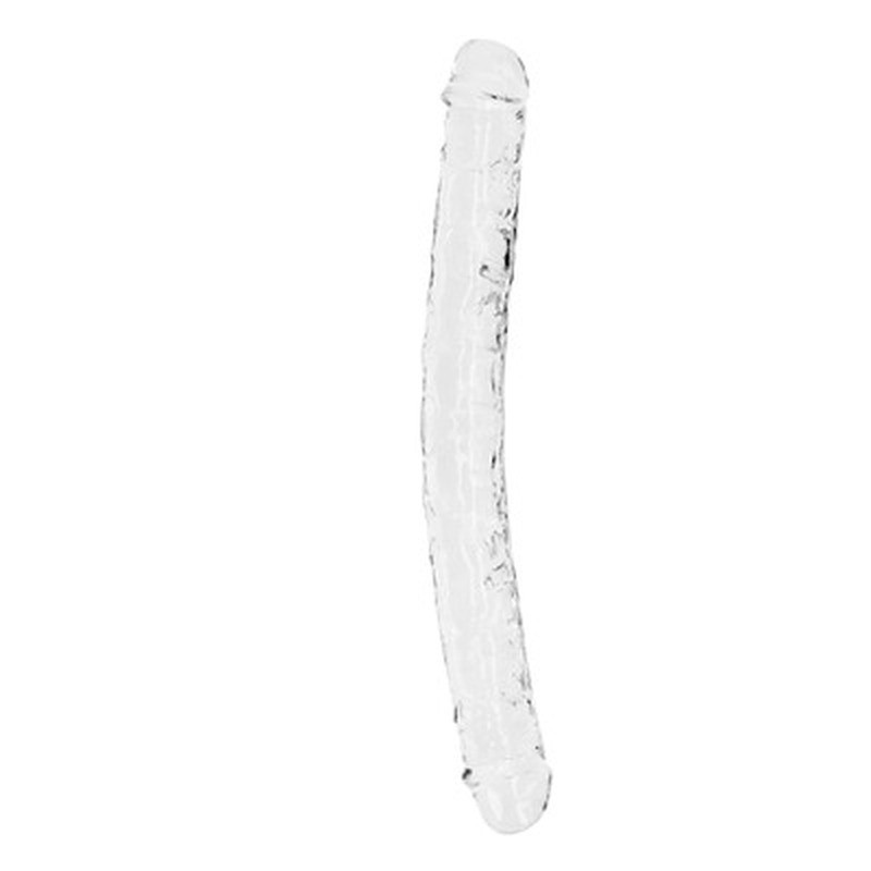 DILDO DOBLE CRYSTAL CLEAR 13 /34 CM TRANSPARENTE REALROCK - Imagen 6