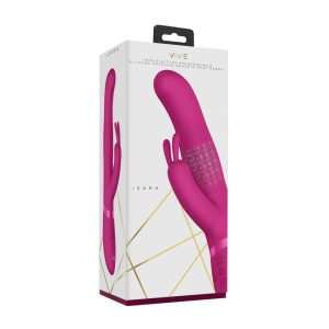 VIBRADOR IZARA ROTATING BEADS ROSA NEGRO VIVE