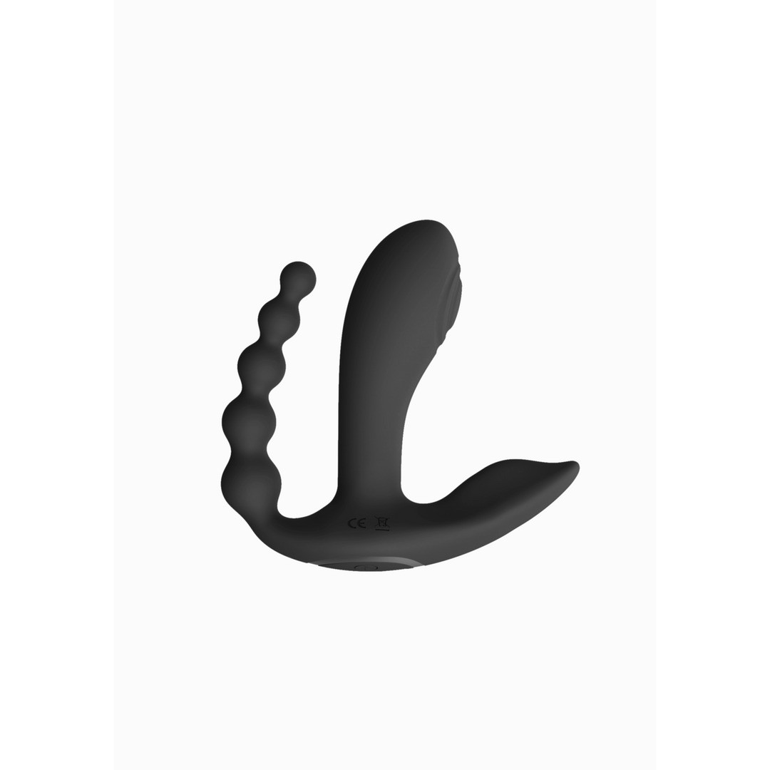 ESTIMULADOR CON DOBLE PENETRACIÓN KATA PULSE WAVE NEGRO VIVE - Imagen 6