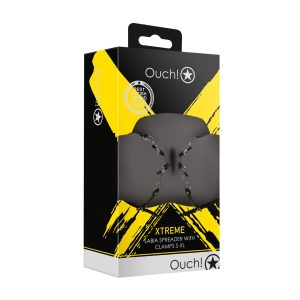 SEPARADOR  XTREME LABIA SPREADER WITH CLAMPS NEGRO OUCH!