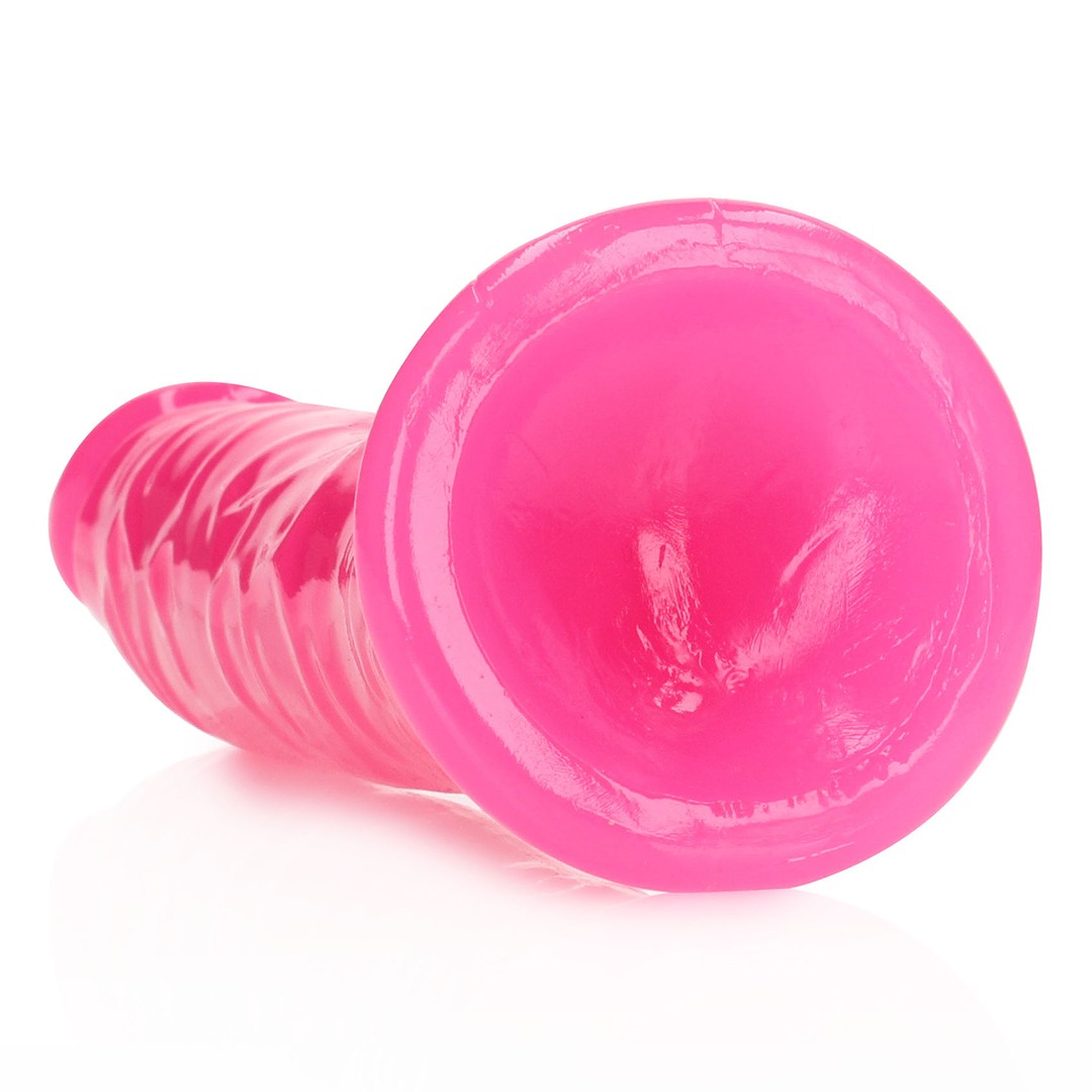 DILDO SLIM REALISTIC GLOW IN THE DARK 8 /20 CM ROSA REALROCK - Imagen 4