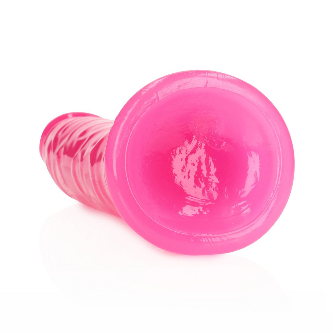 DILDO SLIM REALISTIC GLOW IN THE DARK 9 /22.5 CM ROSA REALROCK - Imagen 6