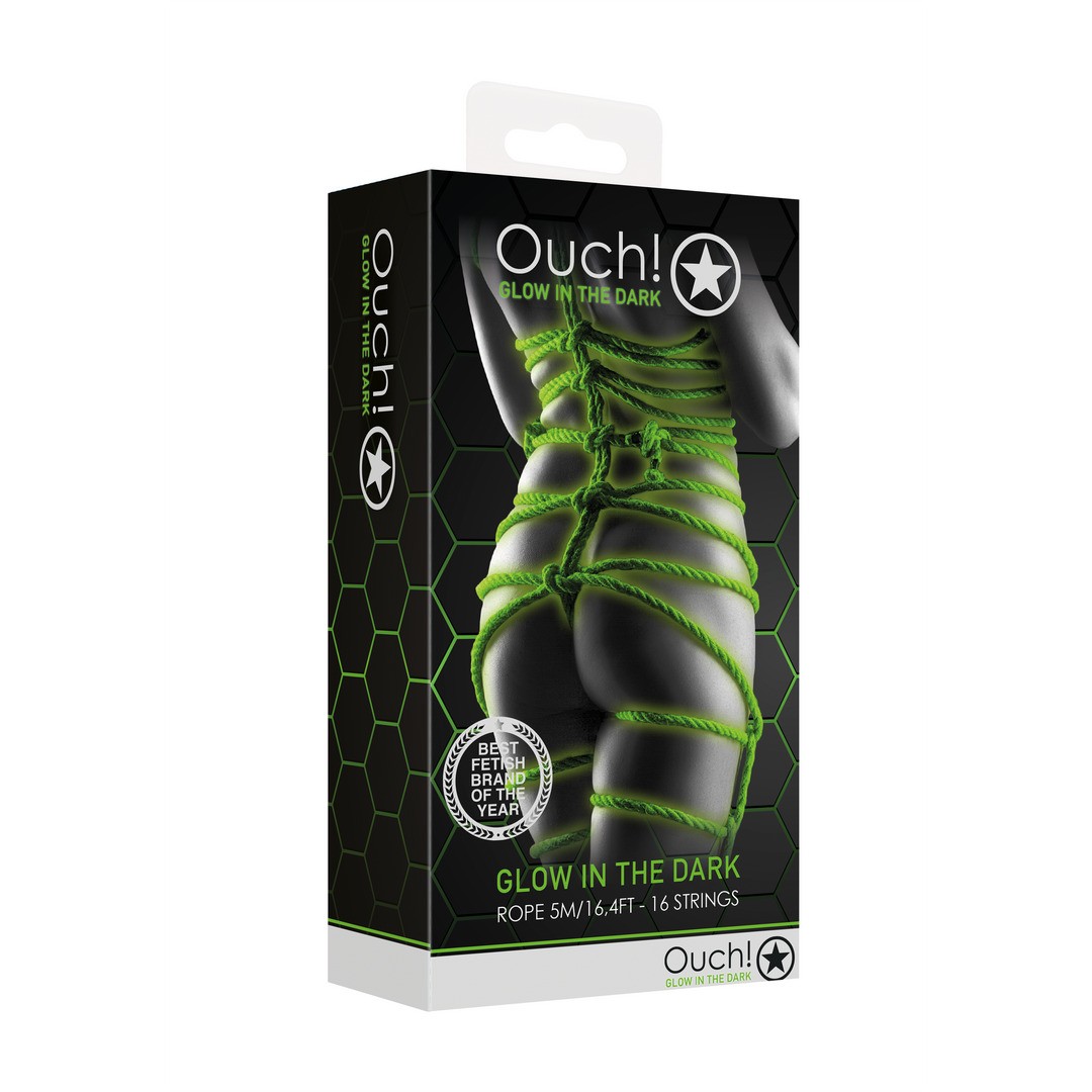 CUERDA FLUORESCENTE GLOW IN THE DARK 16.4 FT /5 M OUCH!