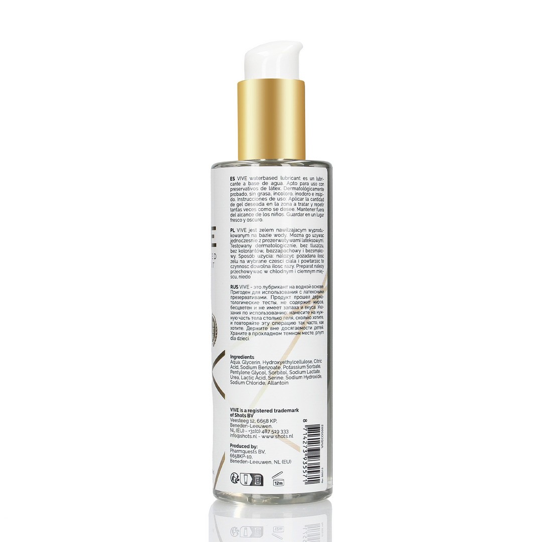LUBRICANTE A BASE DE AGUA 6.76 FL OZ 200 ML VIVE
