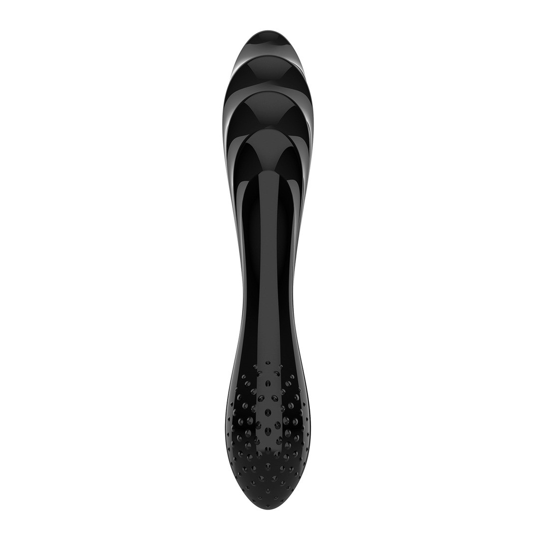 DILDO DE CRISTAL DAZZLING CRYSTAL 1 NEGRO SATISFYER - Imagen 4