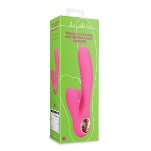 VIBRADOR RABBIT CON LAMIDA Y CALENTAMIENTO EXUBERANT PINK LOVELINE