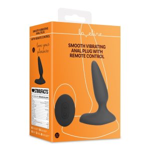 PLUG ANAL CON VIBRACIÓN Y MANDO A DISTANCIA SMOOTH LICORICE BLACK LOVELINE