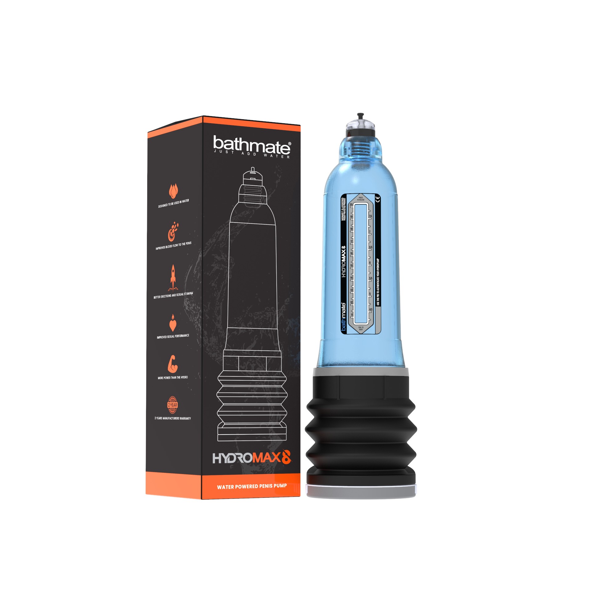 BOMBA DE PENE HYDROMAX 8 BATHMATE AZUL