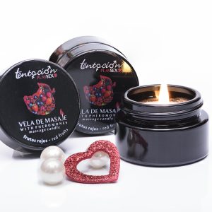 VELA DE FEROMONAS CON AROMA A FRUTOS ROJOS 20ML TENTACIÓN PLAY SEX