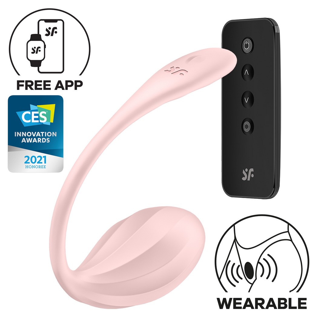 HUEVO VIBRADOR CON APLICACIÓN RIBBED PETAL CONNECT APP ROSA SATISFYER - Imagen 7