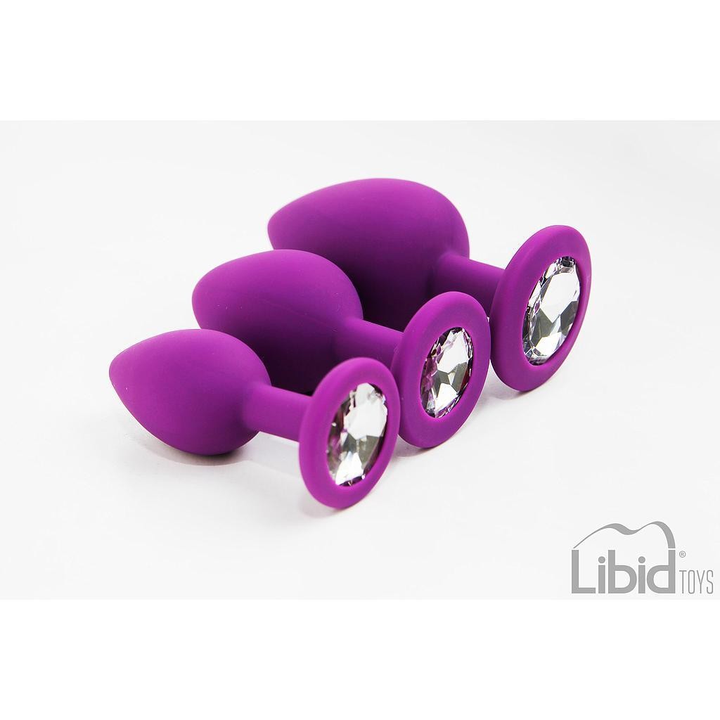 CONJUNTO DE JOYAS DE ENTRENAMIENTO ANAL MORADO CANDY LUST - Imagen 4