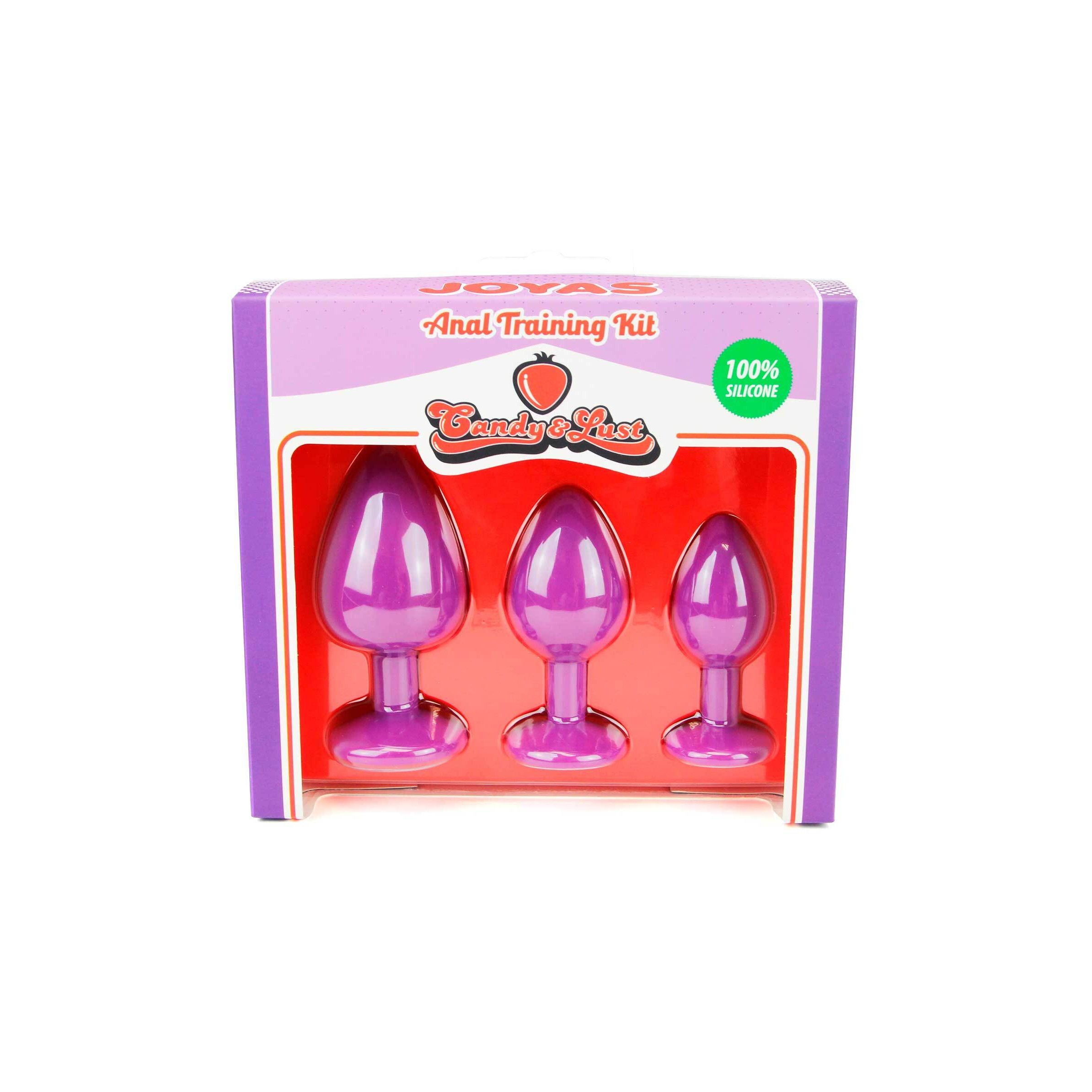 CONJUNTO DE JOYAS DE ENTRENAMIENTO ANAL MORADO CANDY LUST - Imagen 3