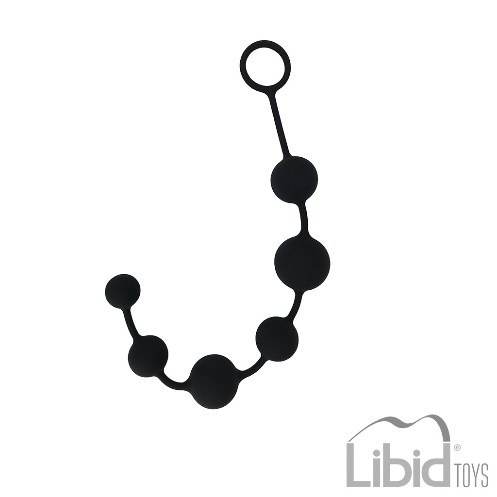 TIRA DE 6 PERLAS ANALES PAMBA NEGRO INTIMEN - Imagen 3