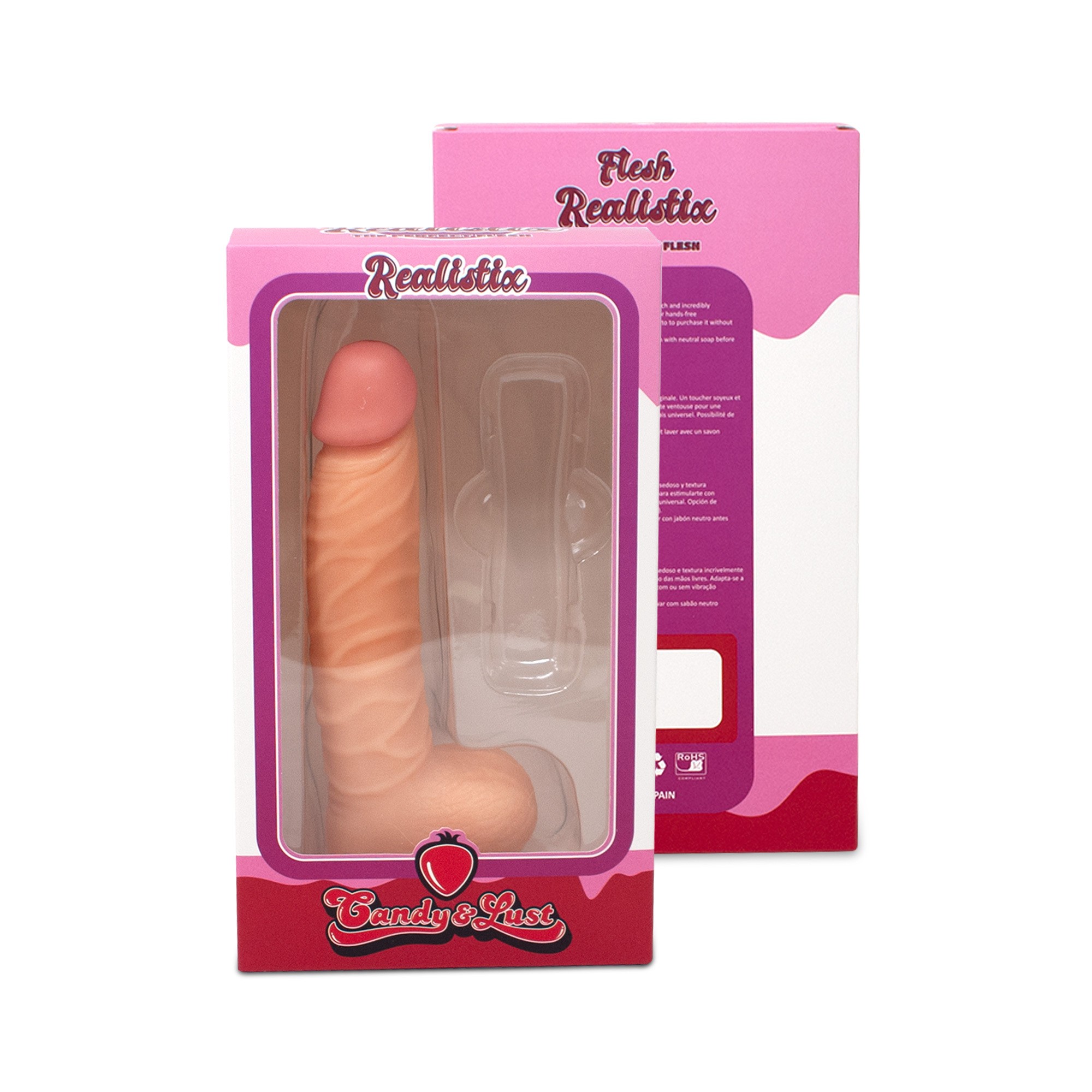 DILDO REALISTA REALISTIX MOD.3 22 CM CANDY LUST - Imagen 3