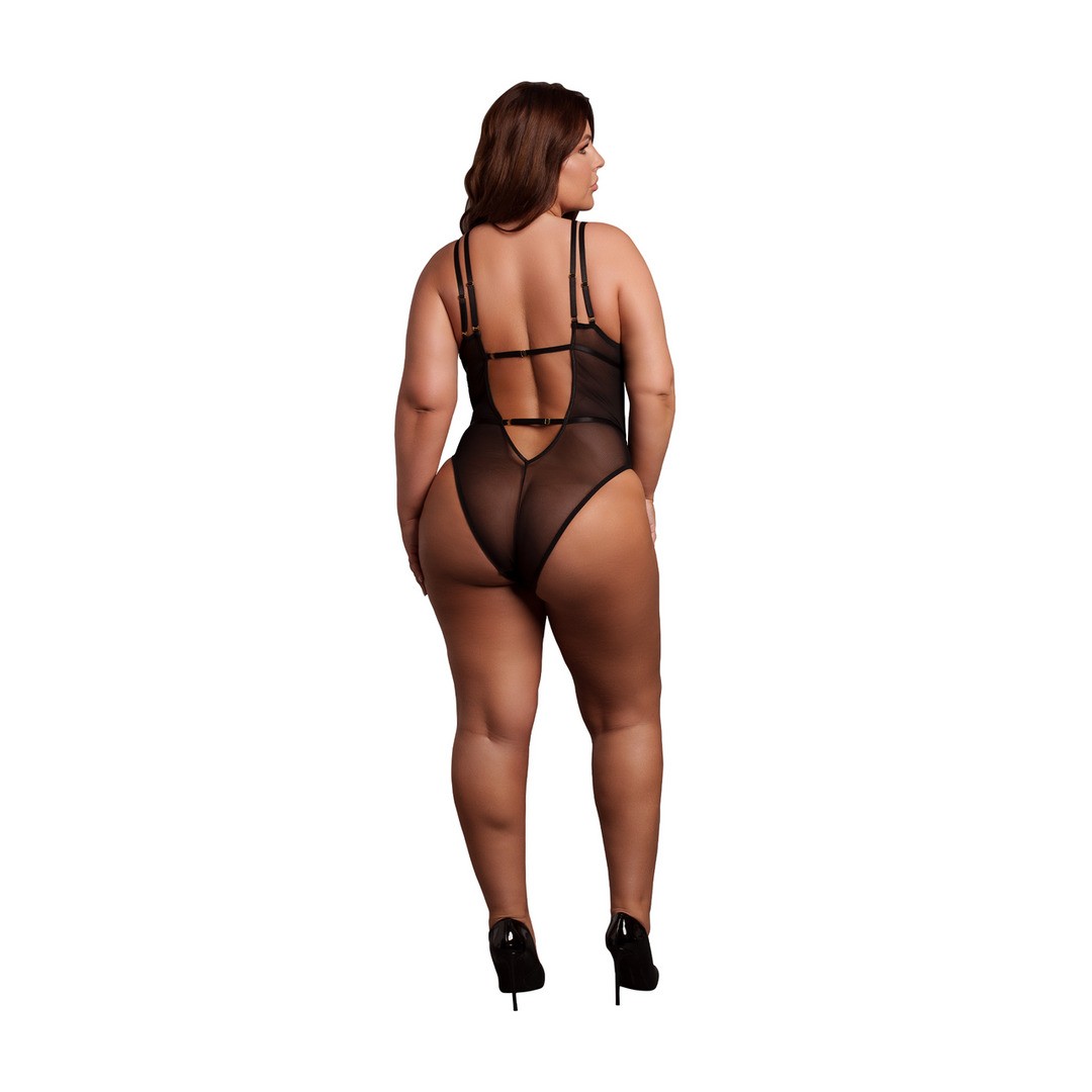 BODY WIRELESS LACE NEGRO TALLA QUEEN LE DÉSIR - Imagen 3