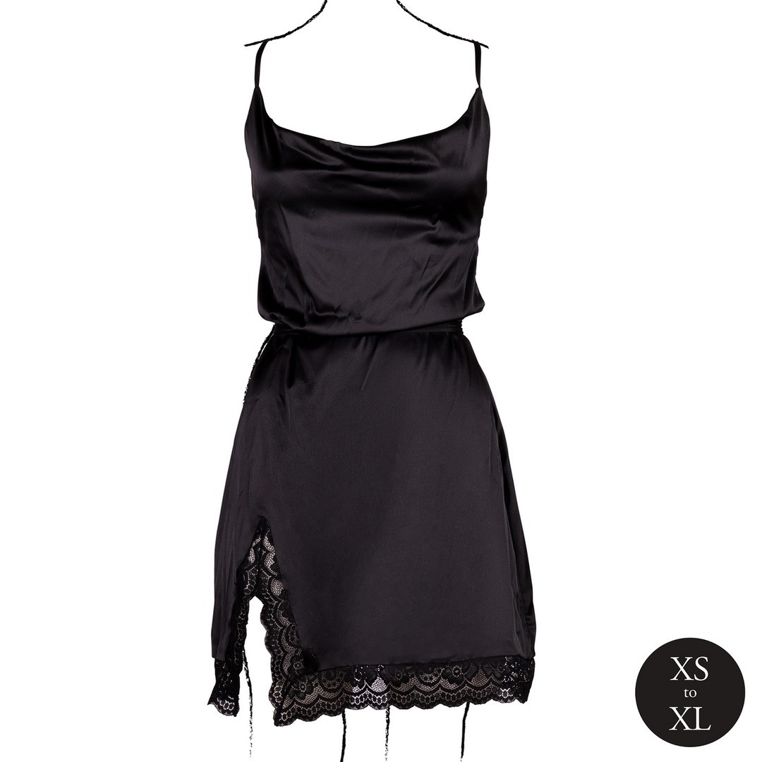 VESTIDO OPEN BACK NEGRO LE DÉSIR - Imagen 4