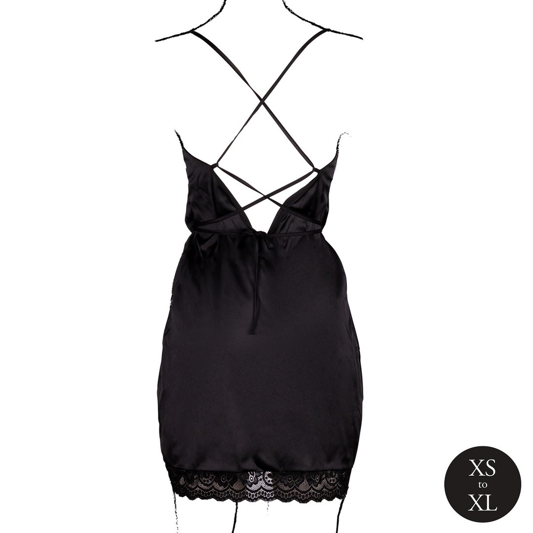VESTIDO OPEN BACK NEGRO LE DÉSIR - Imagen 5