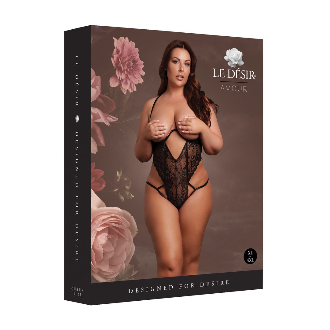 BODY LACE UNDERWIRED NEGRO TALLA QUEEN LE DÉSIR - Imagen 7