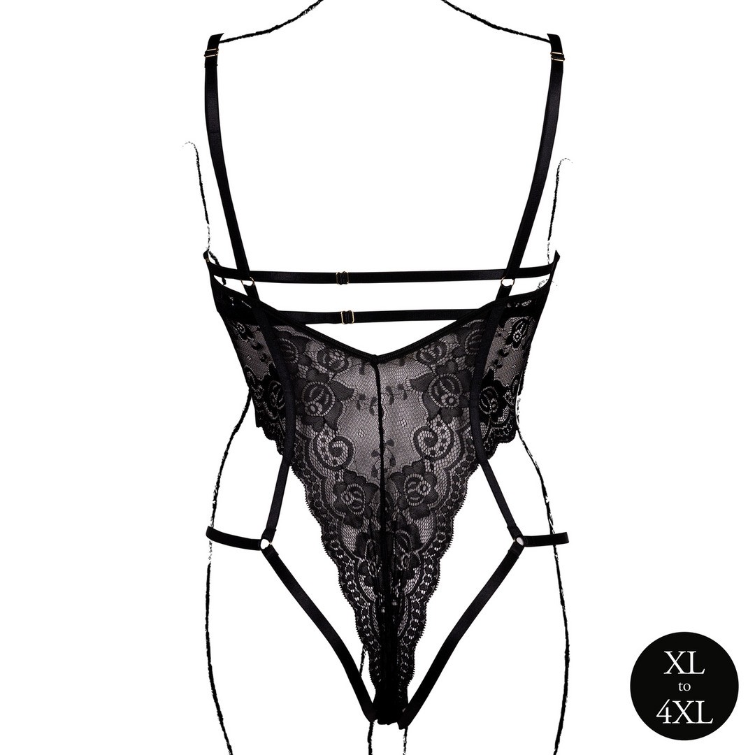 BODY LACE UNDERWIRED NEGRO TALLA QUEEN LE DÉSIR - Imagen 5
