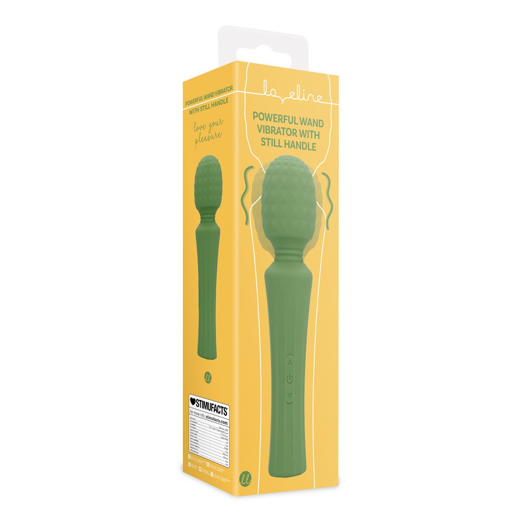 MASAJEADOR POWERFUL WAND VIBRATOR VERDE LOVELINE - Imagen 7