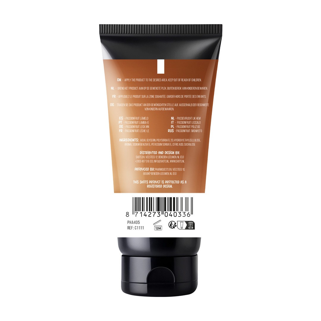LUBRICANTE BESABLE CON SABOR A FRUTA DE LA PASIÓN LICK HIM 1.7 FL OZ 50 ML PHARMQUESTS - Imagen 3
