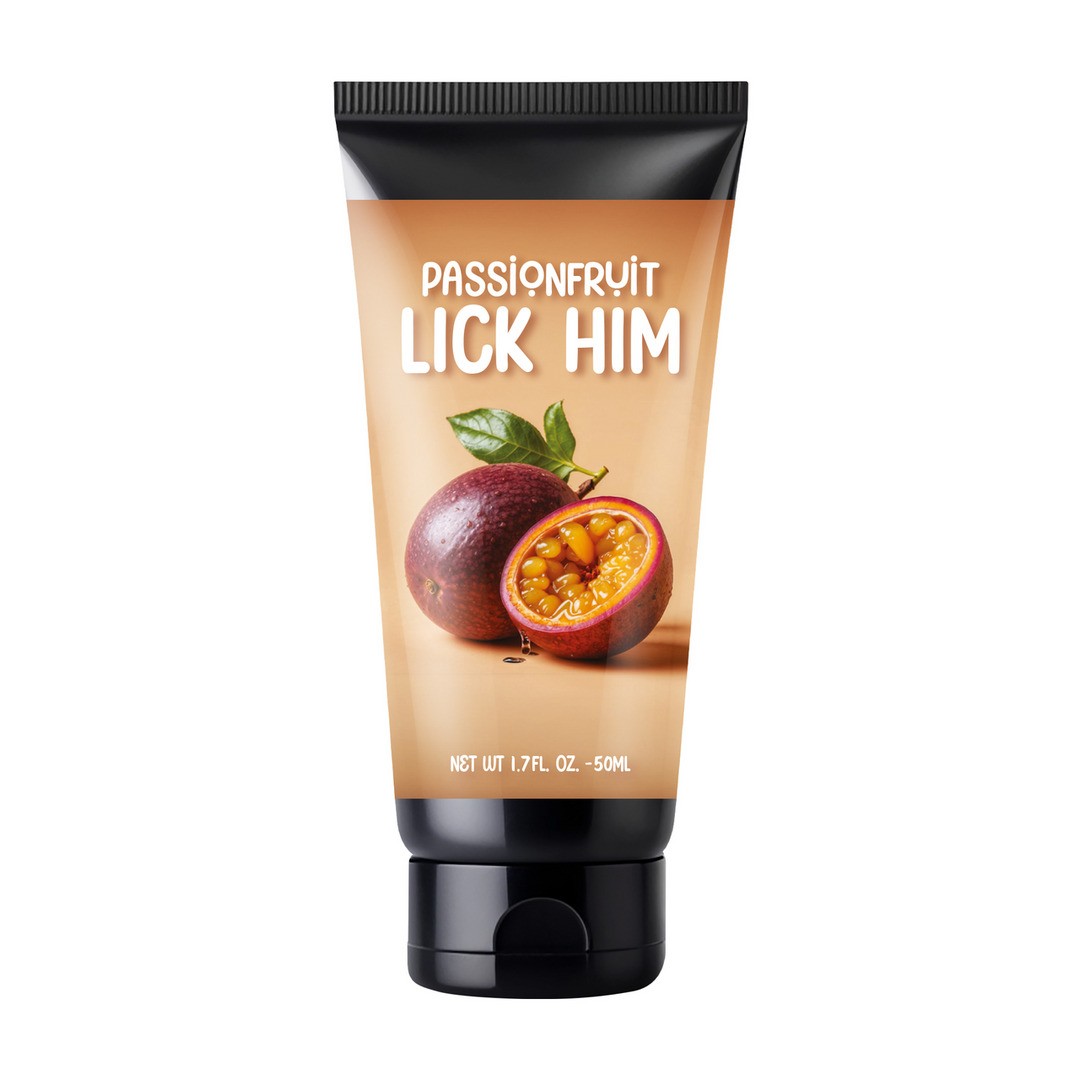 LUBRICANTE BESABLE CON SABOR A FRUTA DE LA PASIÓN LICK HIM 1.7 FL OZ 50 ML PHARMQUESTS