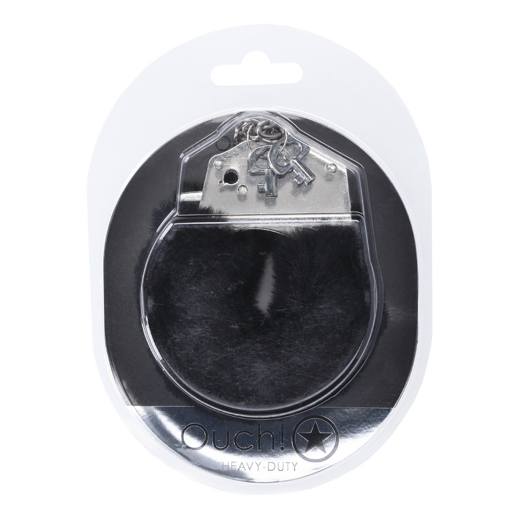 ESPOSAS DE FELPA HEAVY-DUTY FLUFFY NOIR OUCH! - Imagen 3