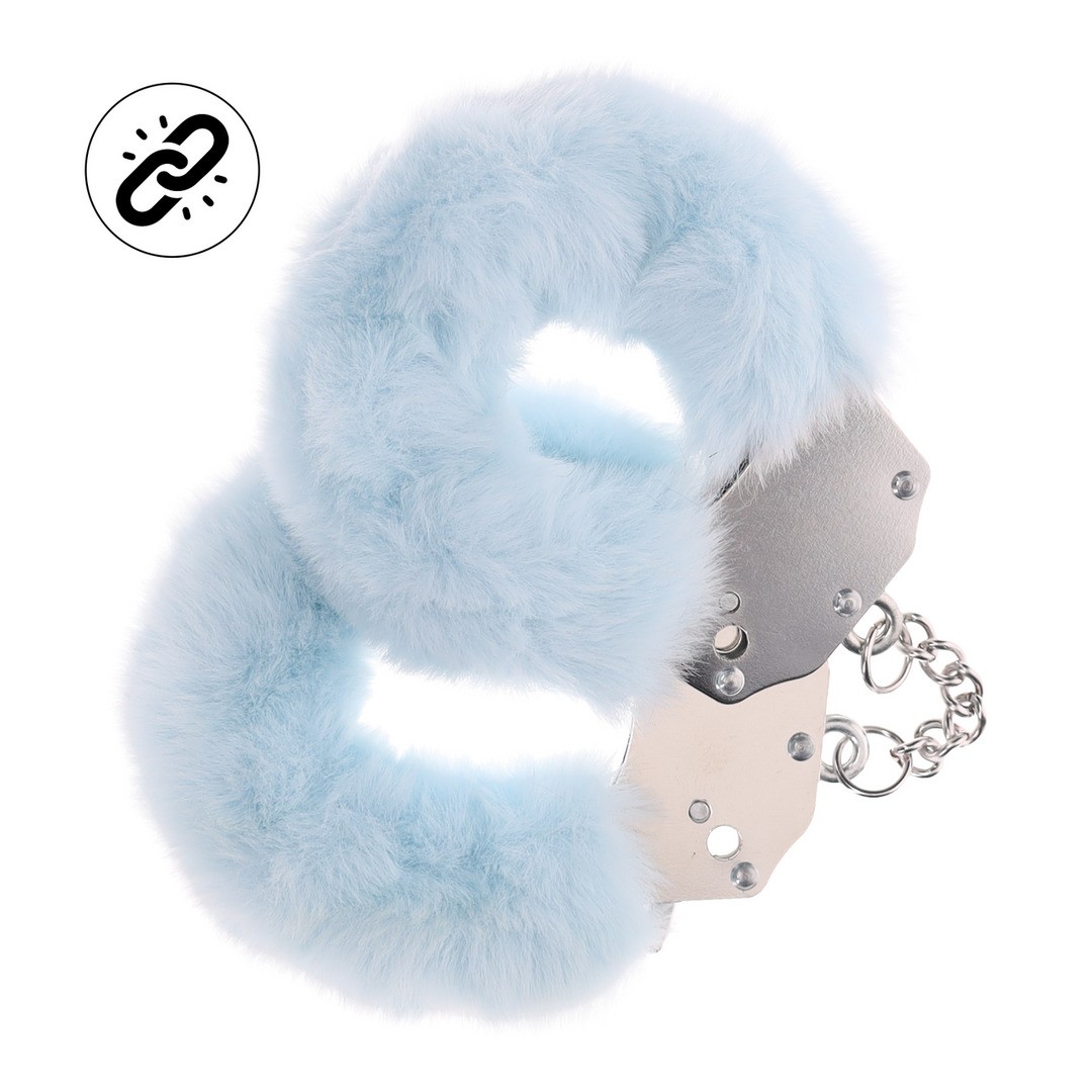 ESPOSAS DE FELPA HEAVY-DUTY FLUFFY POWDER BLUE OUCH!