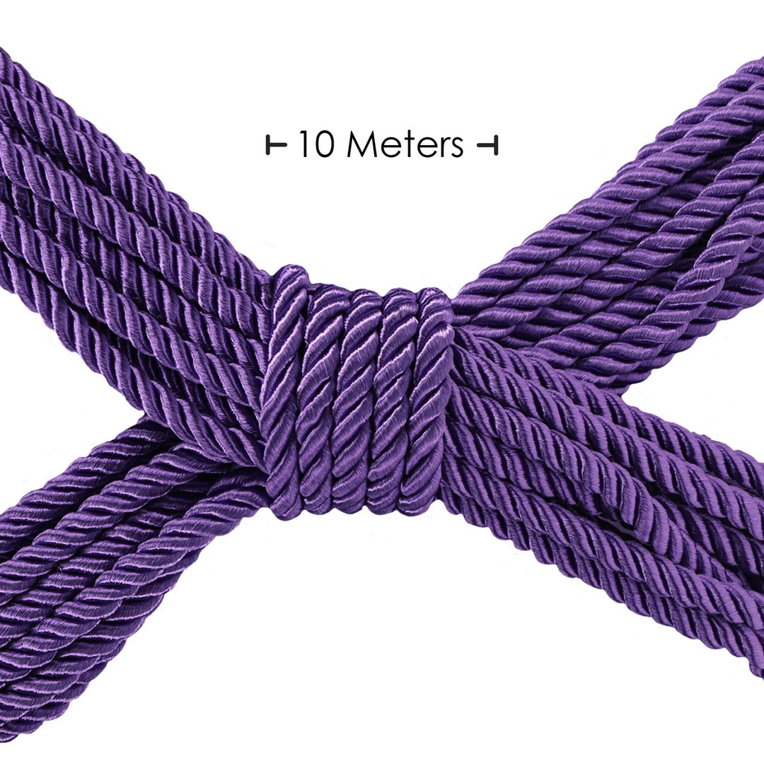 CUERDA DE POLIÉSTER PARA BONDAGE 32.8 FT /10 M MORADO OUCH! - Imagen 3