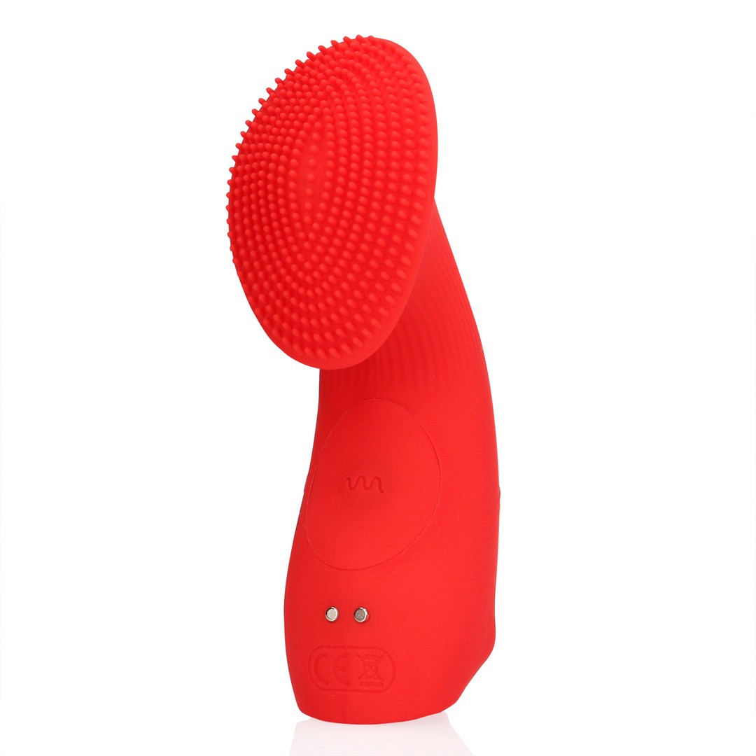 VIBRADOR DE DEDO CON TEXTURA SUNRISE RED LOVELINE - Imagen 4