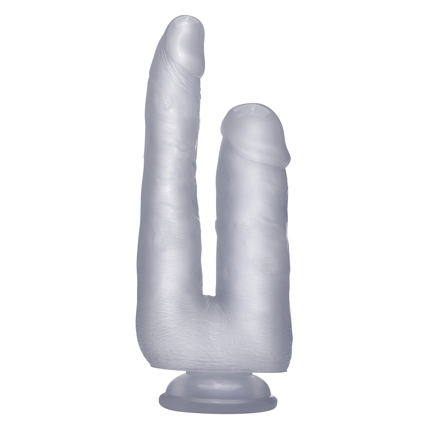 PENE DOBLE REALISTA REALROCK 9” TRANSPARENTE - Imagen 4