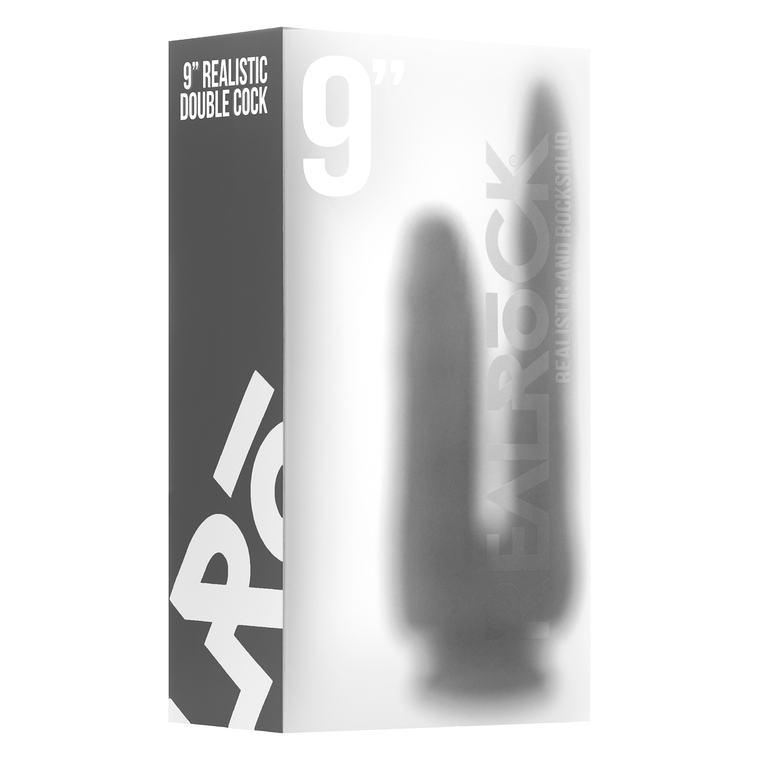 PENE DOBLE REALISTA REALROCK 9” TRANSPARENTE - Imagen 3
