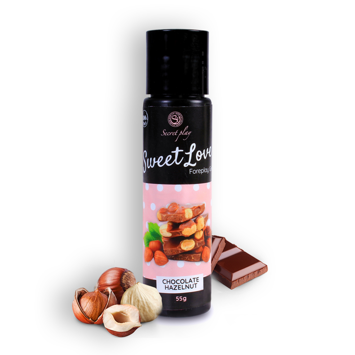 GEL LUBRICANTE CON SABOR A CHOCOLATE Y AVELLANAS BLANCO SWEET LOVE SECRET PLAY 60ML - Imagen 6