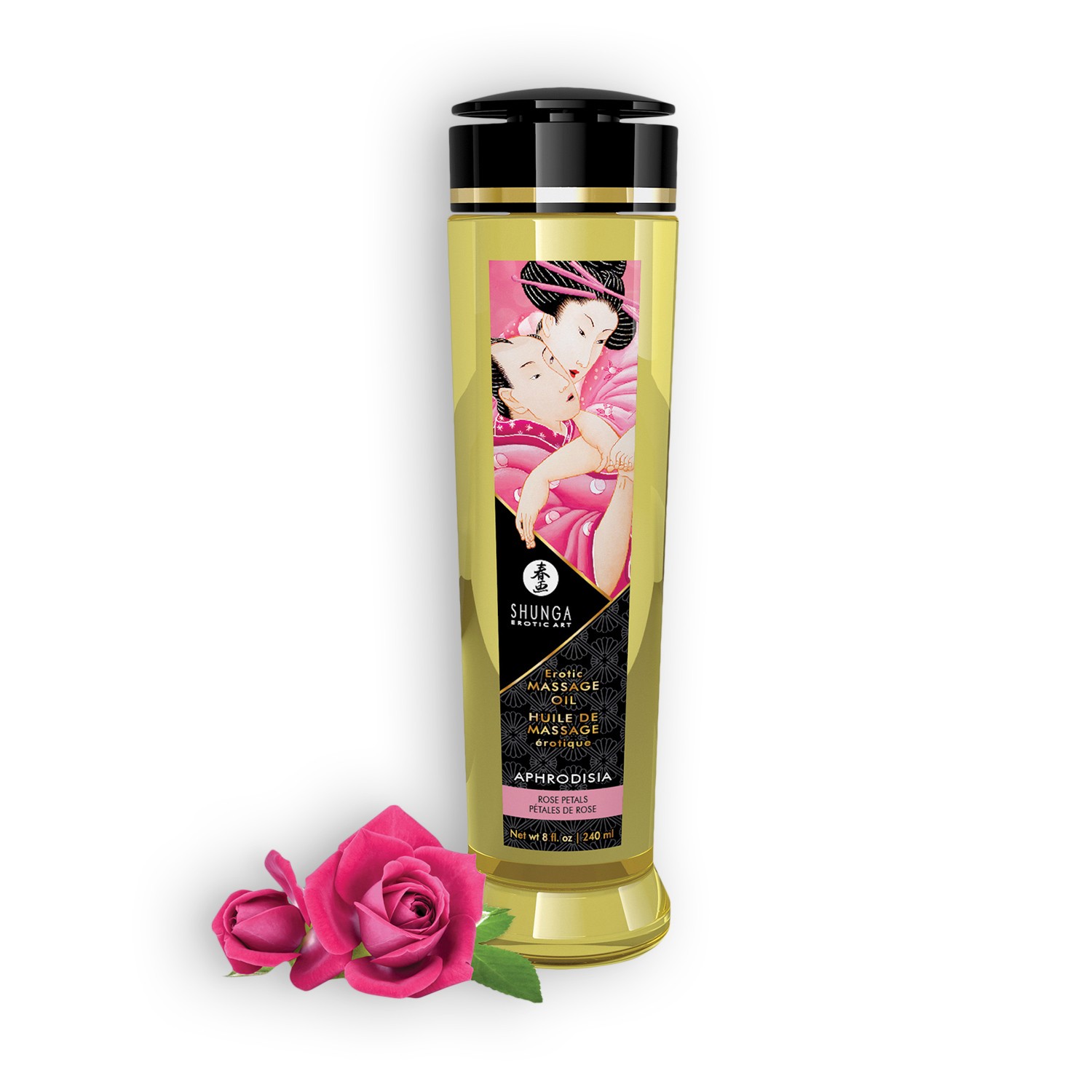 ACEITE DE MASAJE SHUNGA APHRODISIA ROSA 240ML - Imagen 3