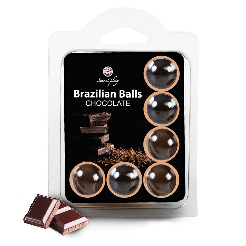 BOLAS LUBRICANTES BESABLES BRAZILIAN BALLS SABOR A CHOCOLATE 6 X 4GR - Imagen 3