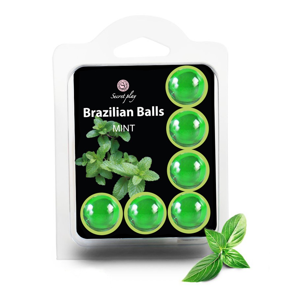 BOLAS LUBRICANTES BESABLES BRAZILIAN BALLS SABOR A MENTA 6 X 4GR - Imagen 3
