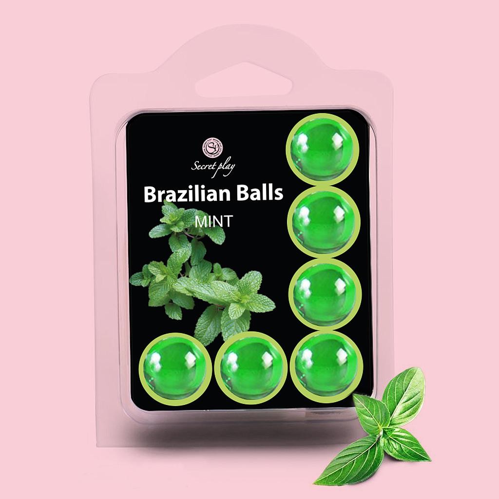 BOLAS LUBRICANTES BESABLES BRAZILIAN BALLS SABOR A MENTA 6 X 4GR - Imagen 4