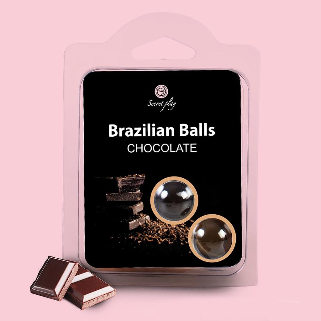 BOLAS LUBRICANTES BESABLES BRAZILIAN BALLS SABOR A CHOCOLATE 2 X 4GR - Imagen 5