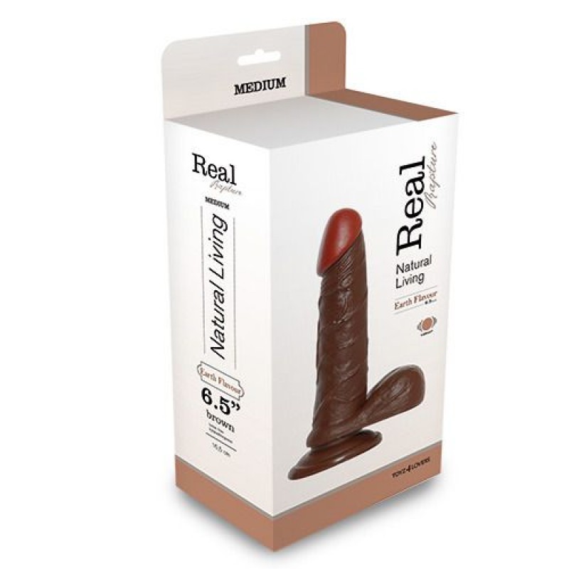 VIBRADOR REALÍSTICO REAL RAPTURE EARTH FLAVOUR 6.5'' NEGRO - Imagen 3