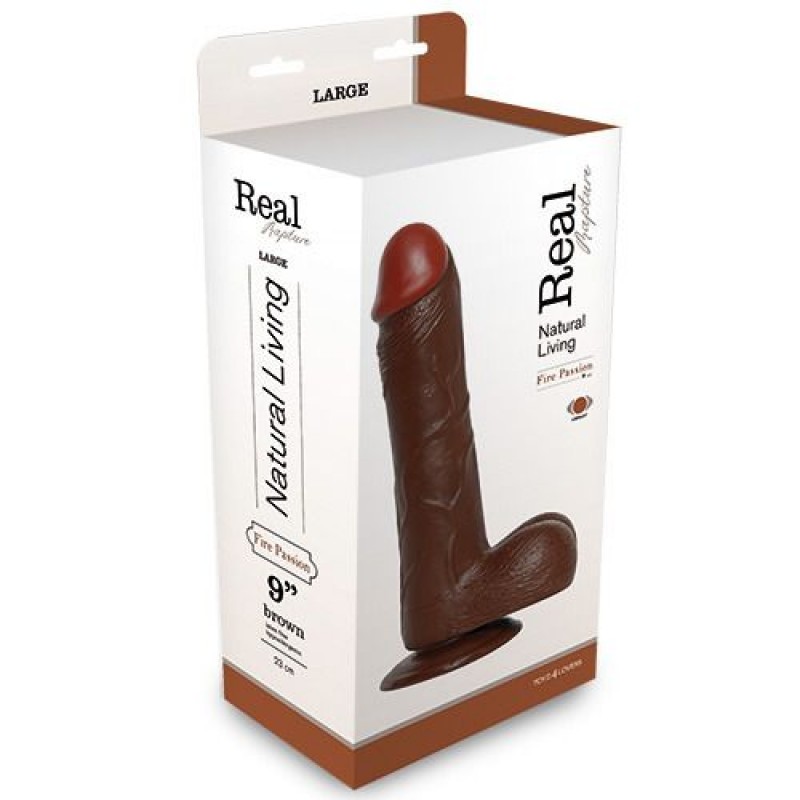 VIBRADOR REALÍSTICO REAL RAPTURE FIRE PASSION 9'' NEGRO - Imagen 2