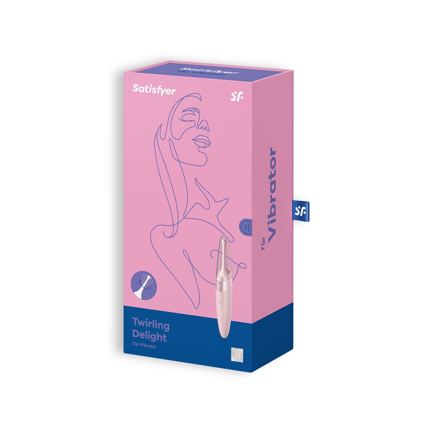 VIBRADOR TWIRLING DELIGHT SATISFYER ROSA - Imagen 6